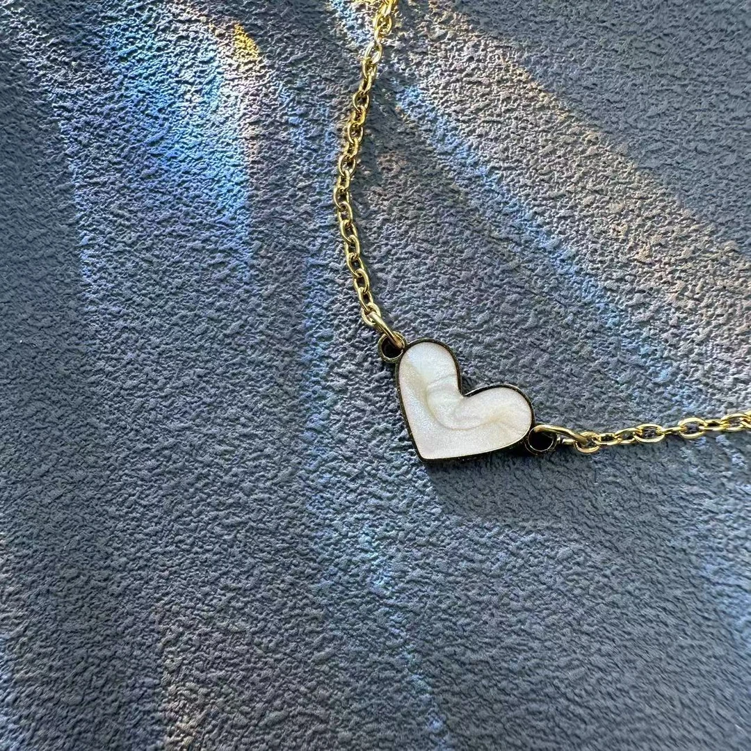 钛钢项链 B148女锁骨链简约坠链饰品日韩项链