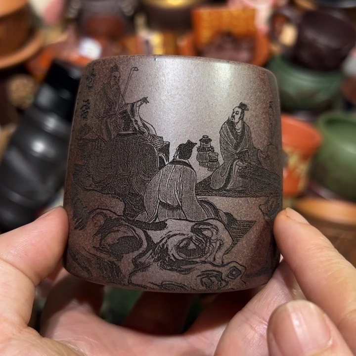 茶杯紫砂宜兴紫砂主人杯