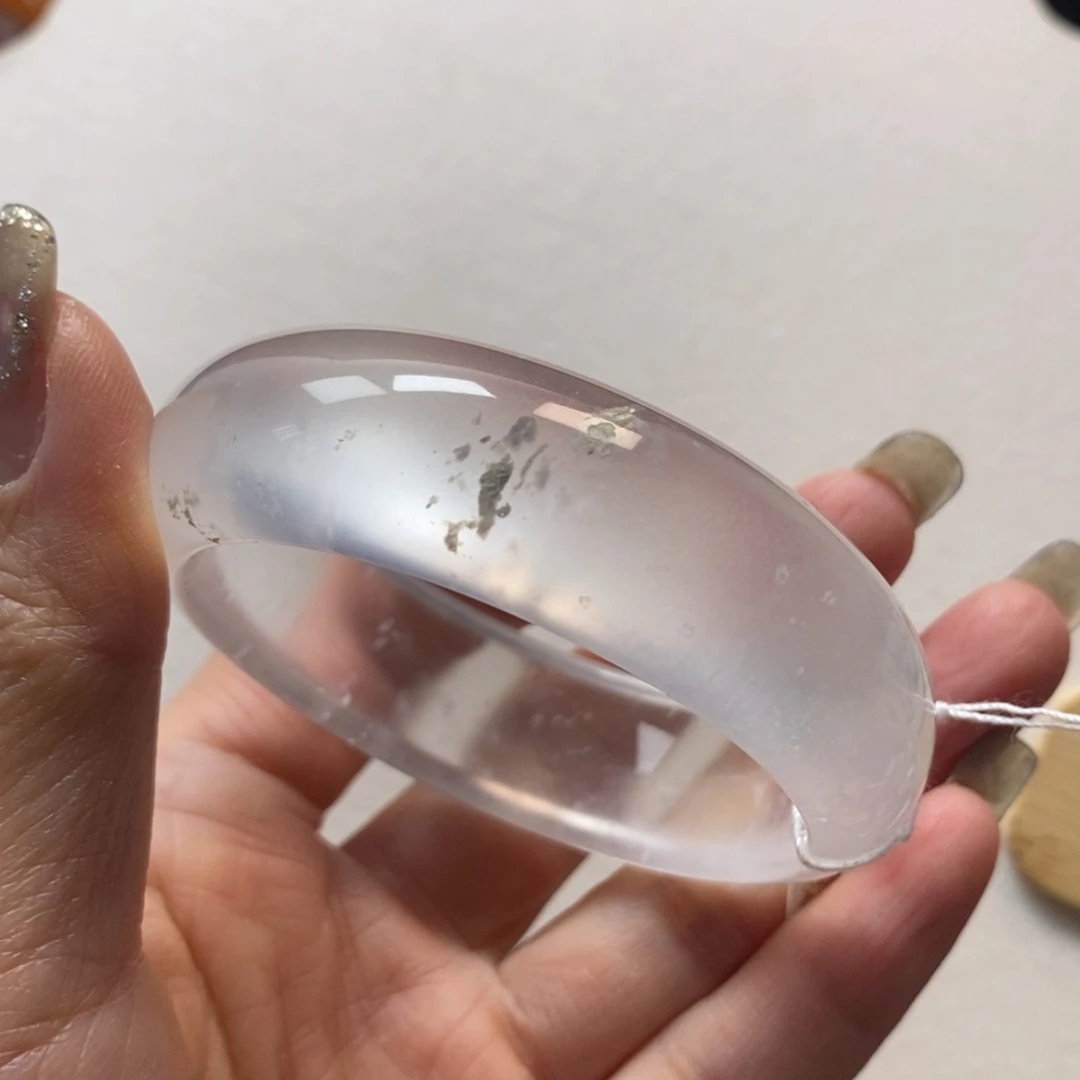 石英质玉未镶嵌手镯50.4特价不退换有扣手55号