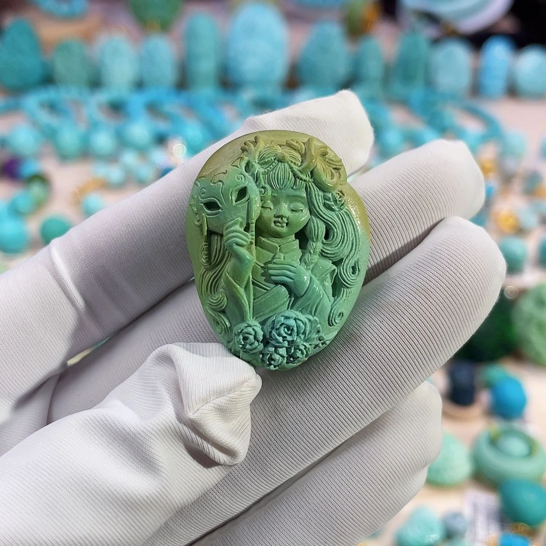 绿松石珠宝奇石未镶嵌