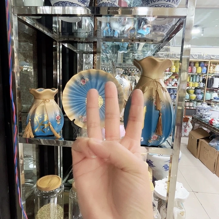 陶瓷摆件大号三件套