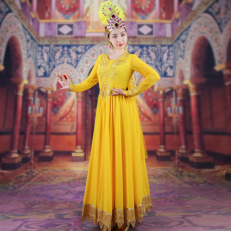 天翼美2025新款新款高定重工刺绣720大摆金凤绣花连衣裙