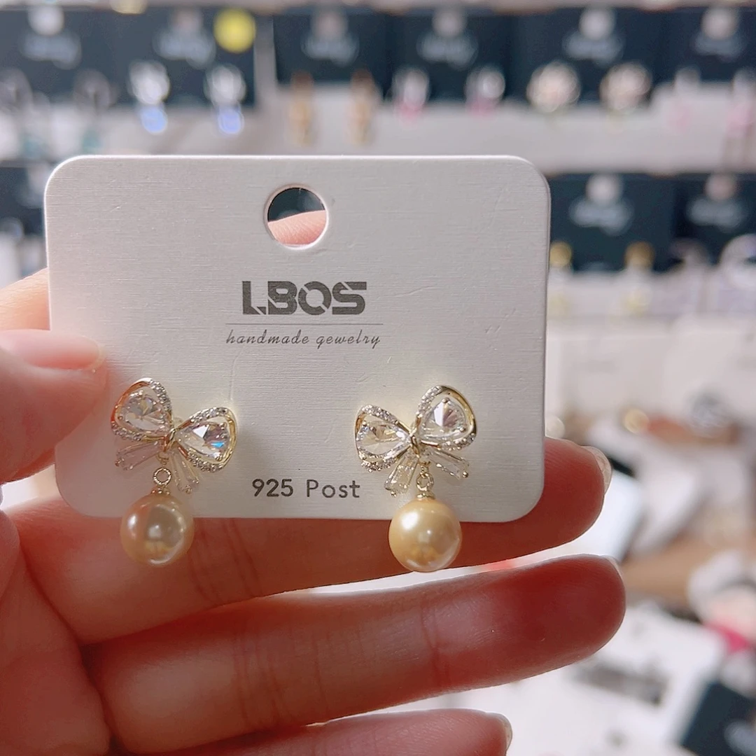 琉璃纯铜合金耳环的