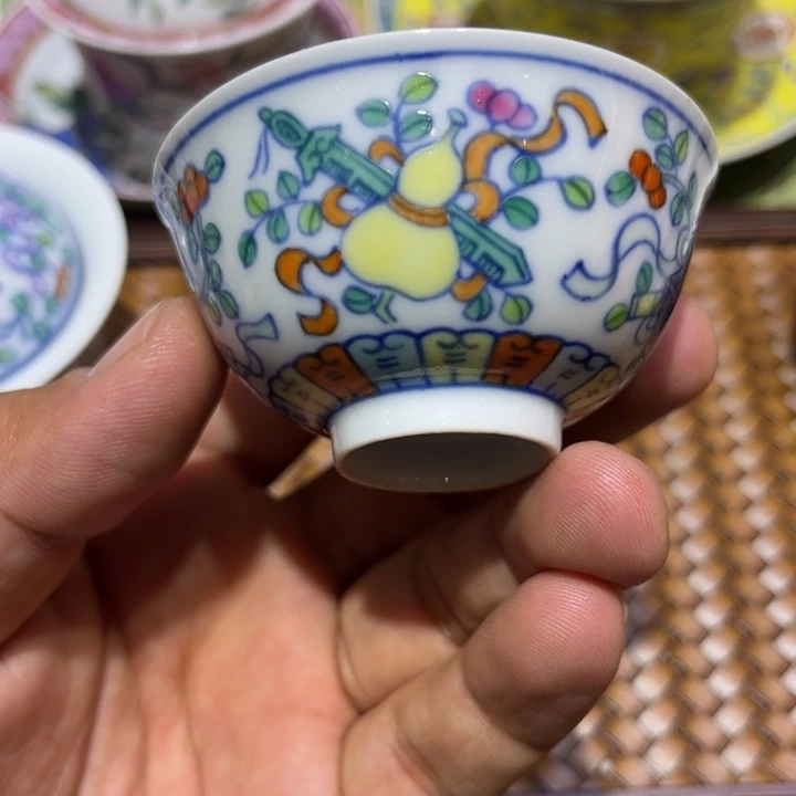 纯手绘精品盖碗杯