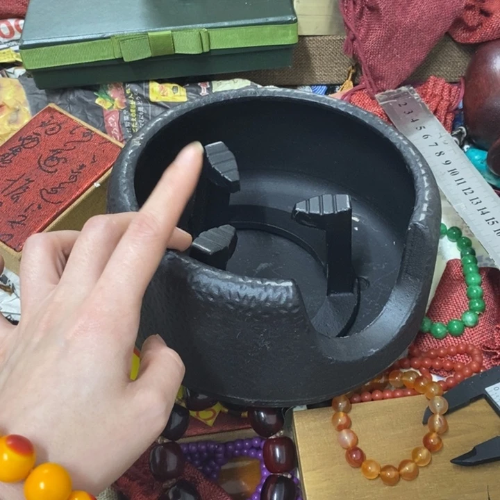 摆件四****鸟中古工艺品一件