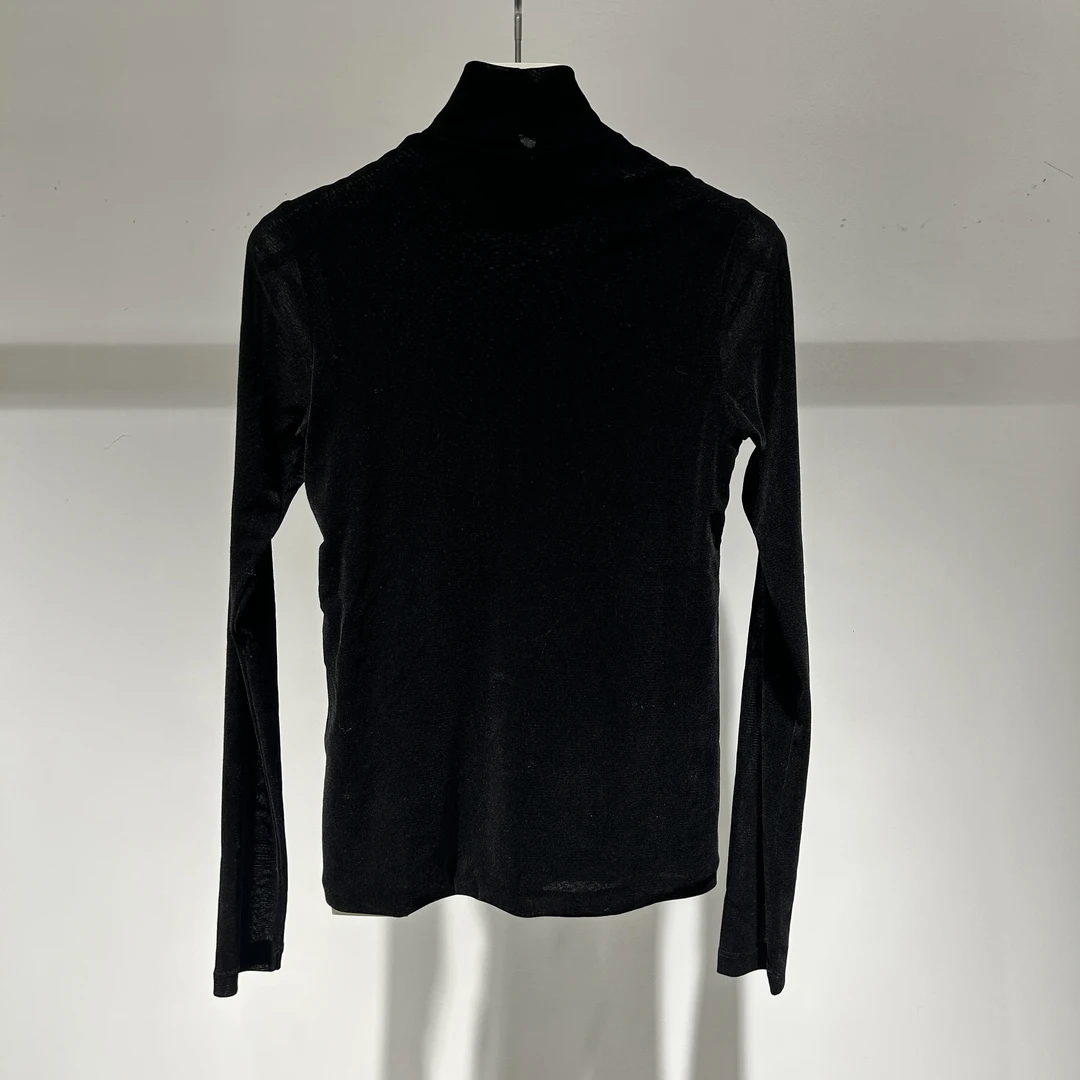 通勤风气质女内搭休闲羊绒衫厚款立领打底衫常规款