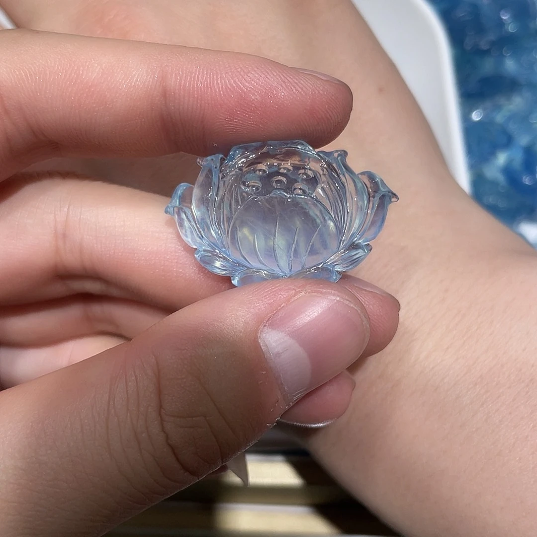 水晶珠宝半成品未镶嵌?****瑜打孔，不退不换