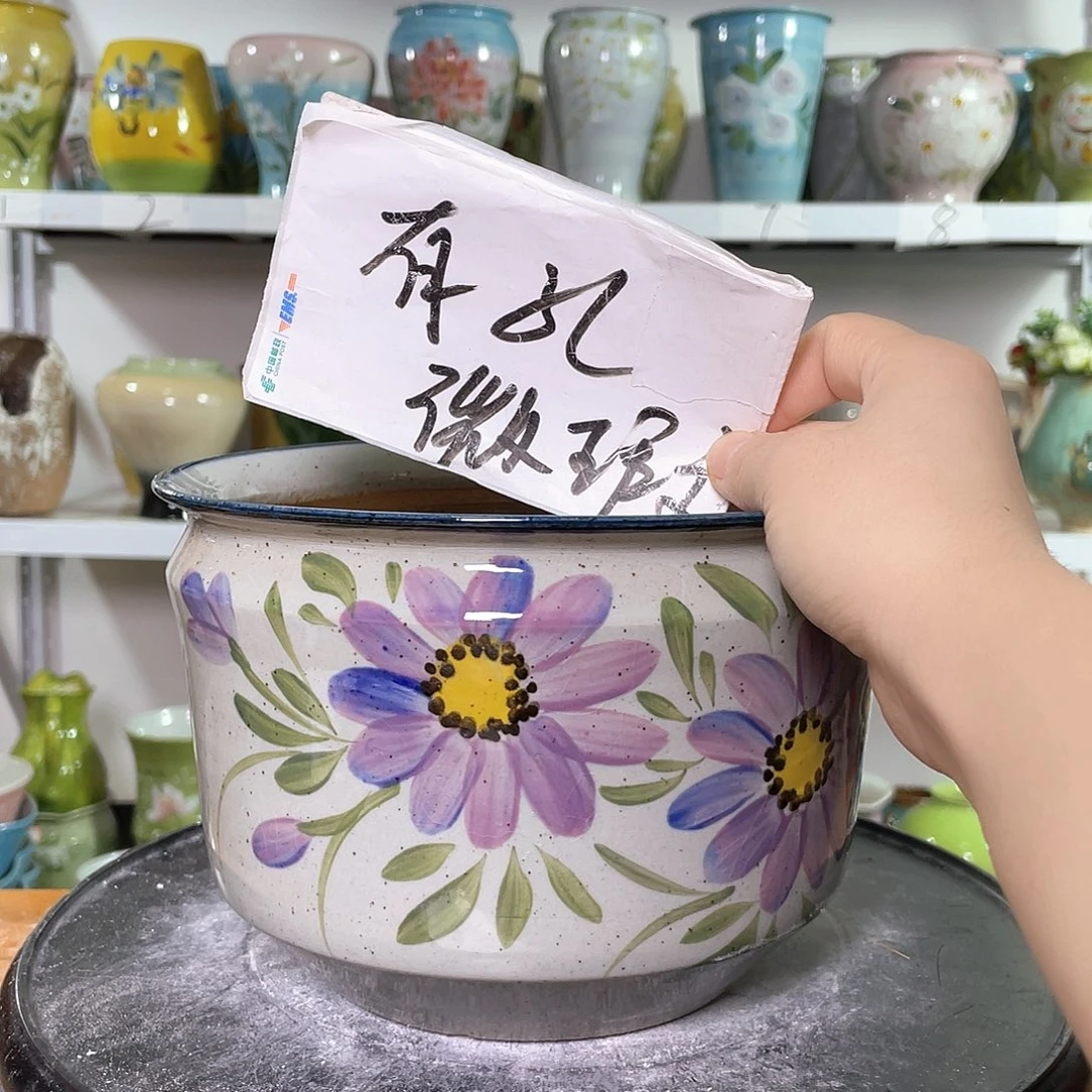 景德镇陶瓷花盆花器暇256