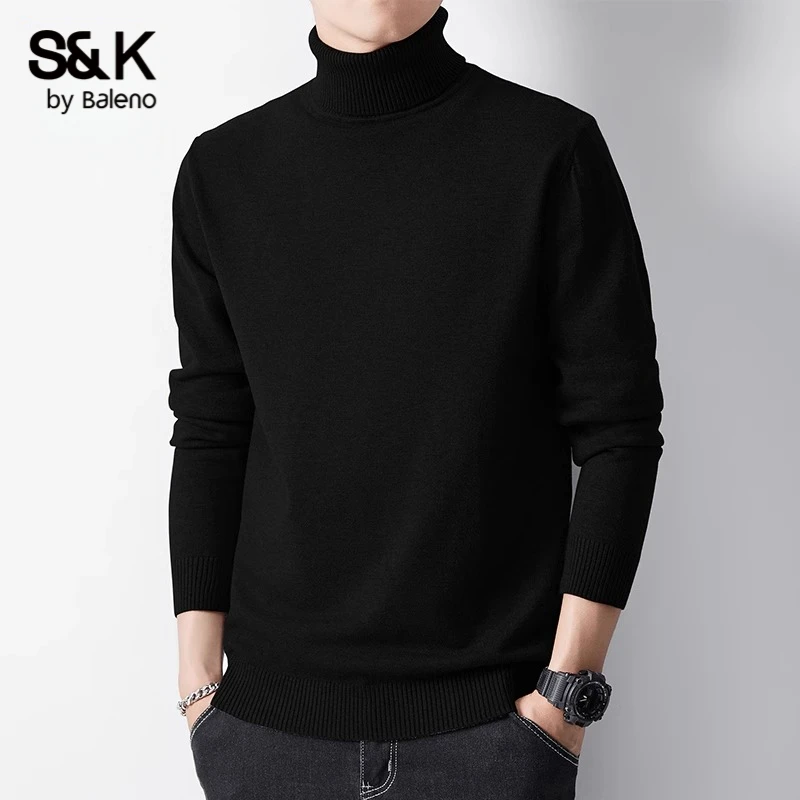 班尼路高领毛衣休闲百搭秋冬季款男士潮牌长袖内搭打底衫上衣男装