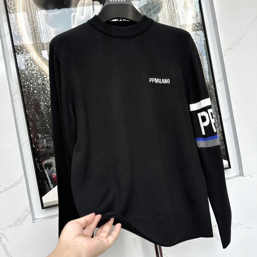 阔【PP打底衫】秋冬季男士潮流圆领时尚休闲保暖高奢内搭毛衫8162