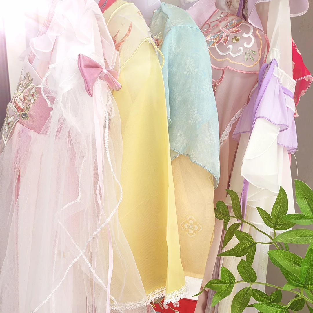 中国风春款儿童明制汉服儿童汉服拜年服女童汉服马面 公主裙
