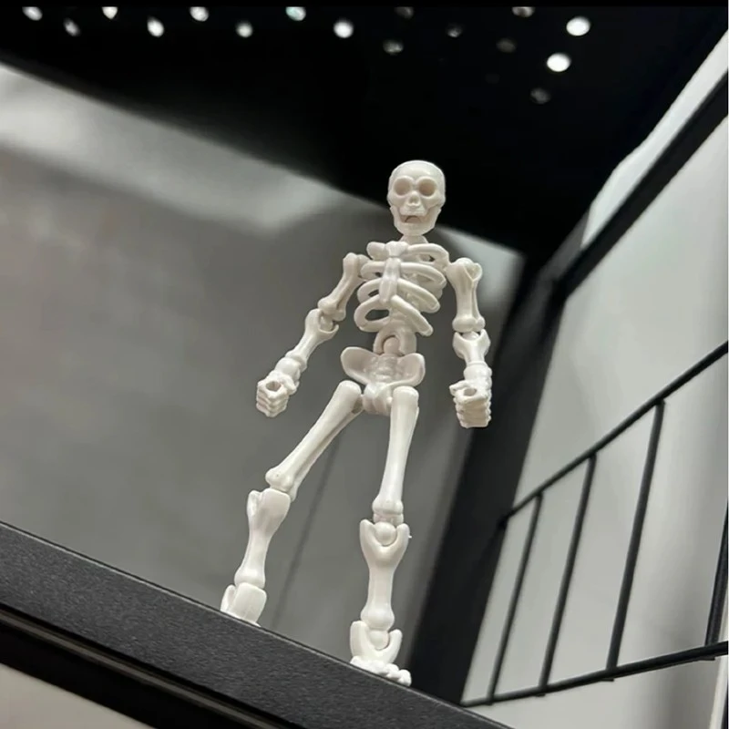 骷髅可动人偶全关节可动拼装玩具3d打印整蛊模型玩具朋友礼物kkg