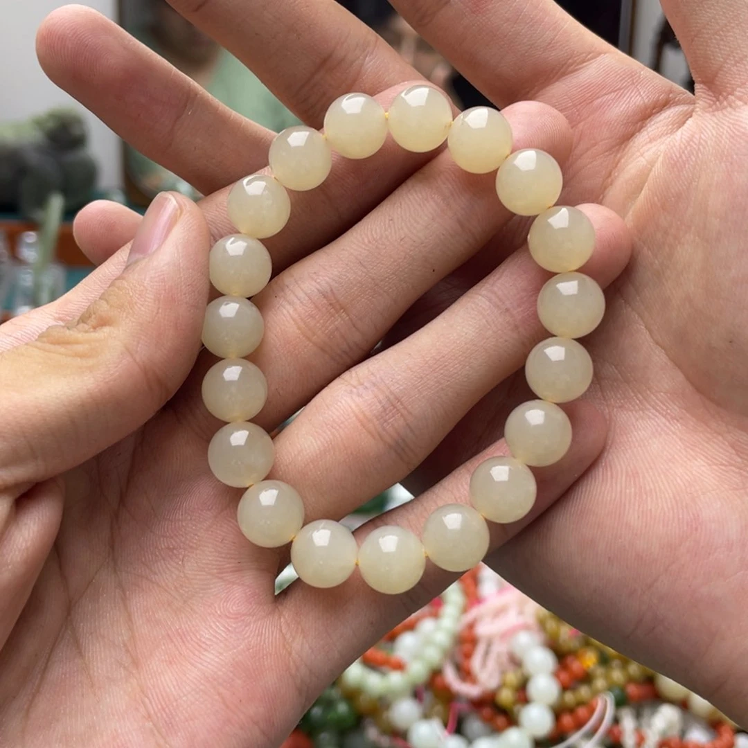 麦***菜手链未镶嵌和田玉