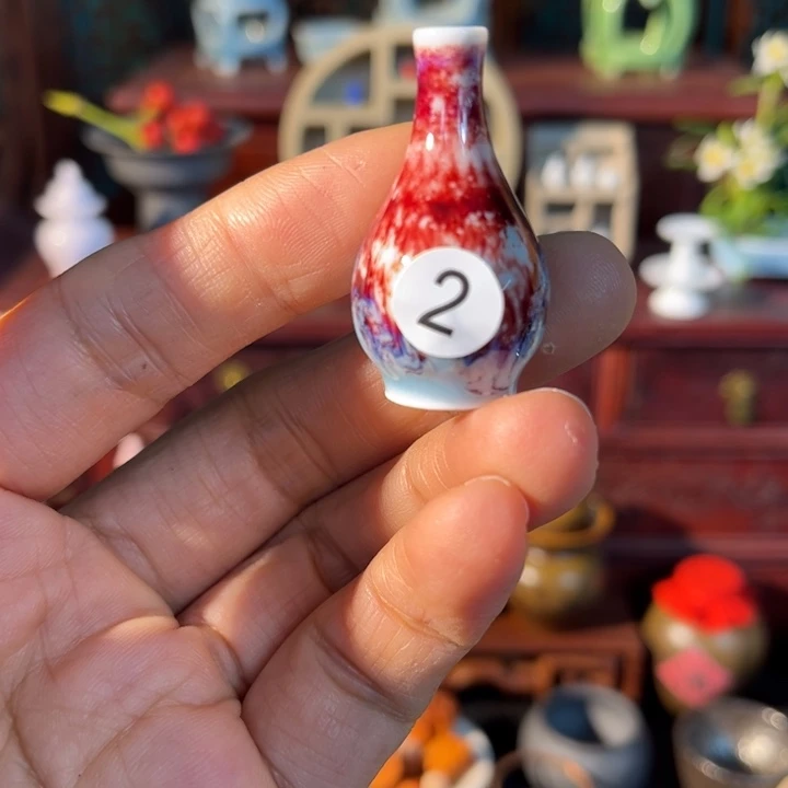 摆件微陶老王迷你花瓶