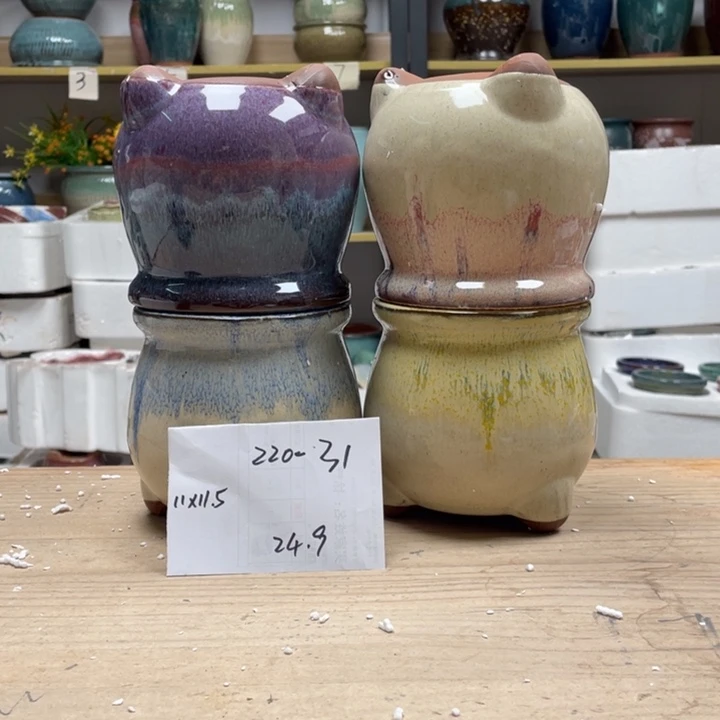 紫砂花盆多肉花盆微瑕31