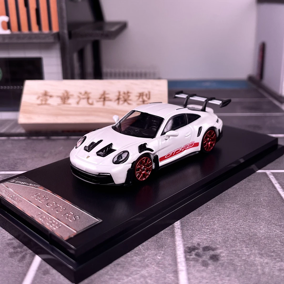 【壹童现货】SW 1:64 保时捷911 992 GT3 RS 白色 合金汽车模型