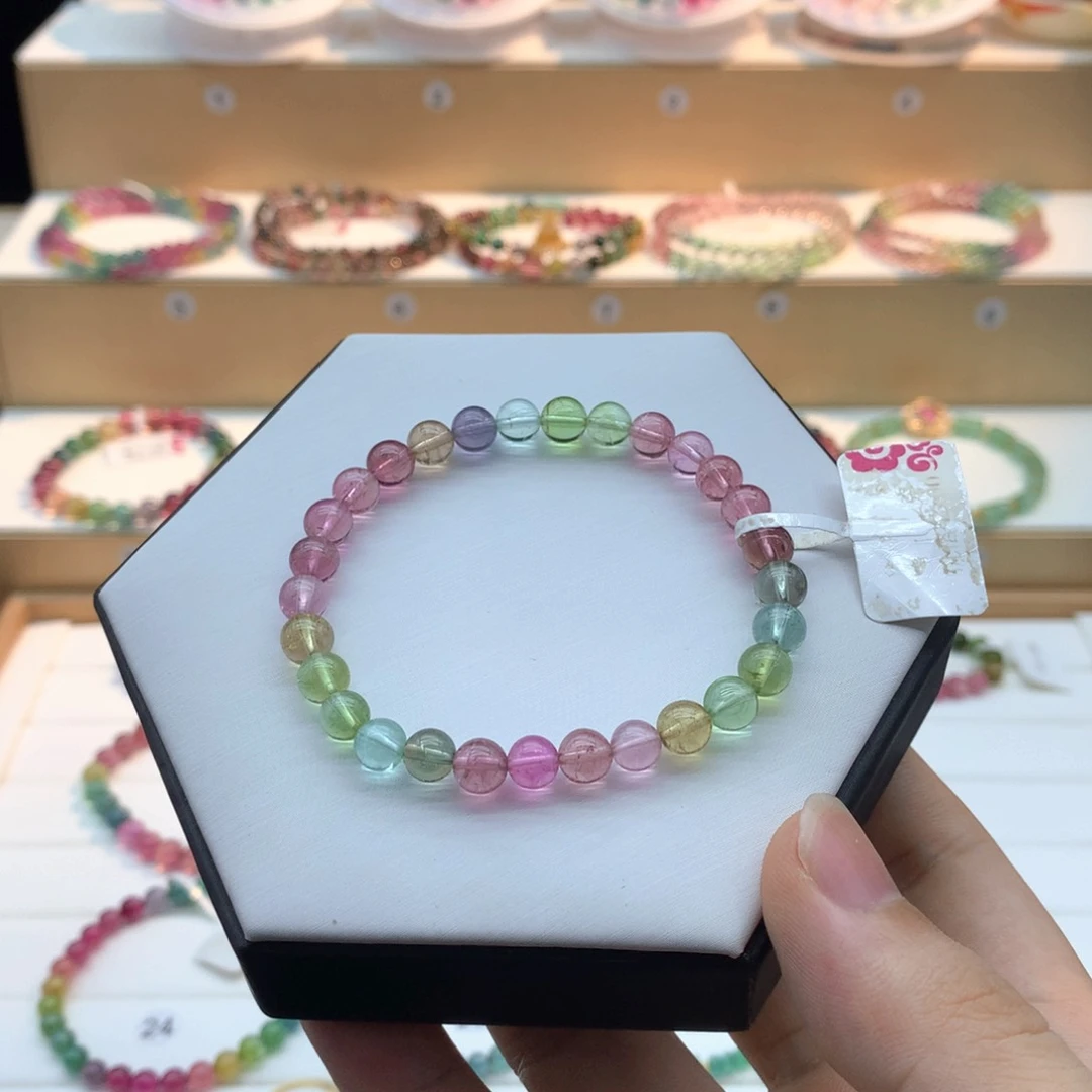 人鱼色单圈手链未镶嵌碧玺