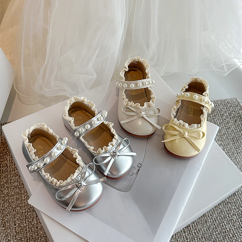 儿童鞋子2025早秋新款女童皮鞋可爱公主鞋女孩软底韩版防滑学步鞋