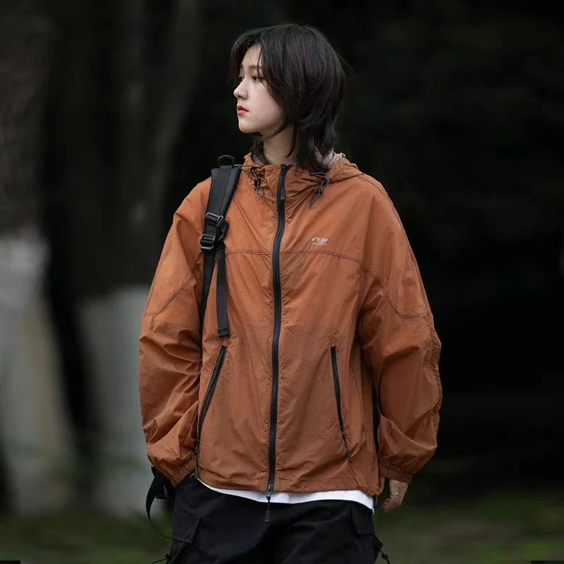 KM2617夏季潮牌户外山系UPF50+冰丝凉感情侣百搭防晒衣外套