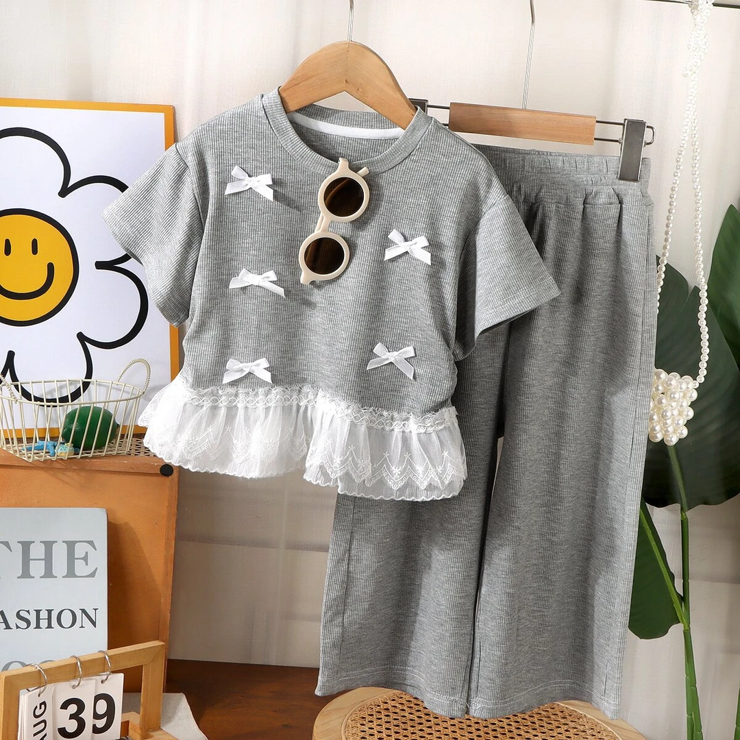 女童套装服装童装夏装新款儿童衣服洋气短袖春装小女孩夏季薄款