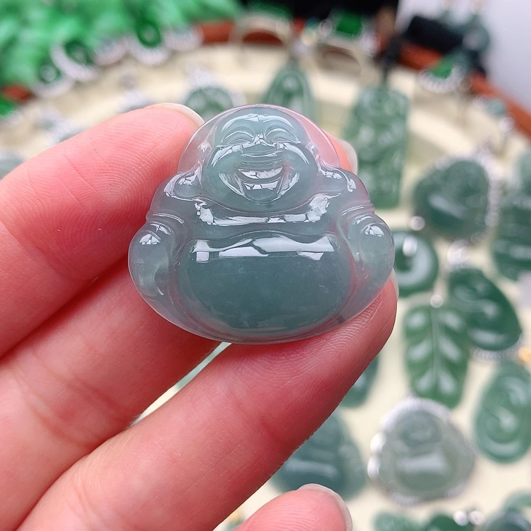 翡翠未镶嵌项链吊坠