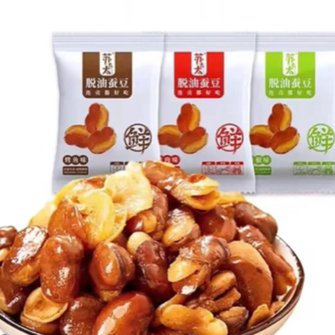 苏太太脱油蚕豆（3种口味混装）约500g