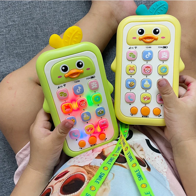 幼儿早教益智玩具手机可啃咬多功能音乐电话适合0 - 1-2-3岁宝宝
