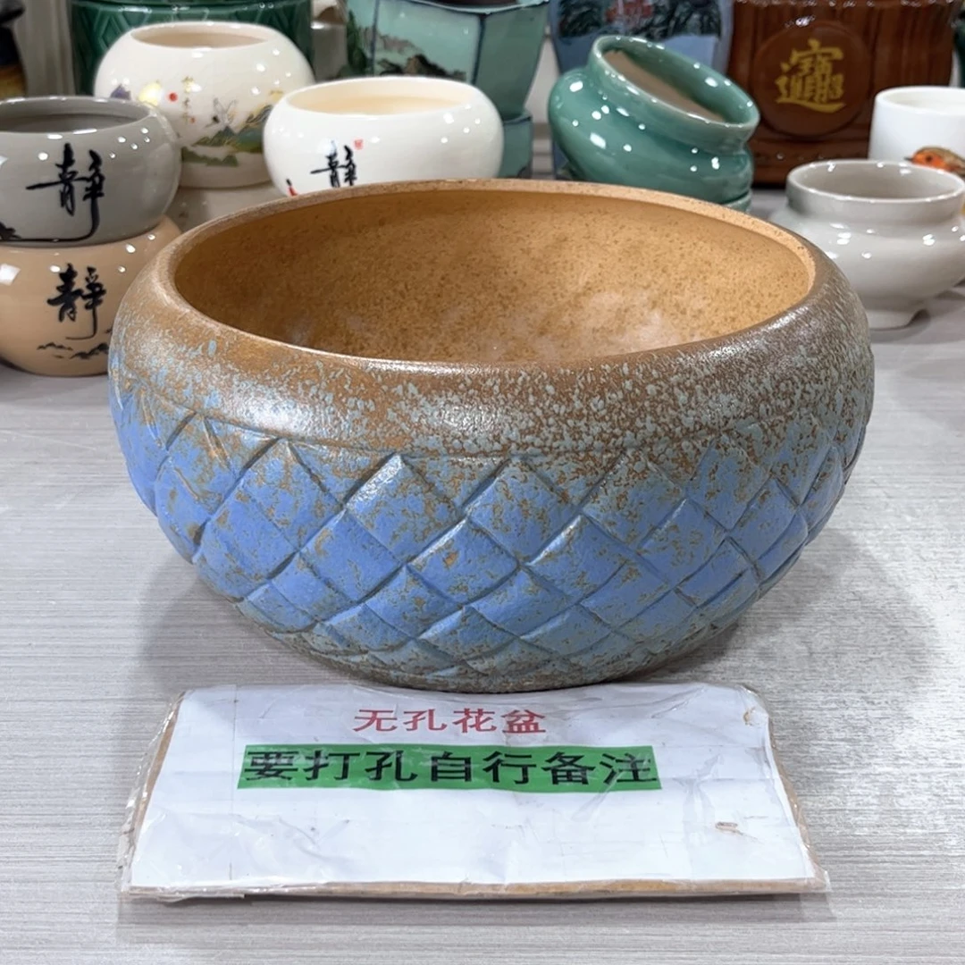 口  20*12陶瓷绿植多肉微瑕花盆