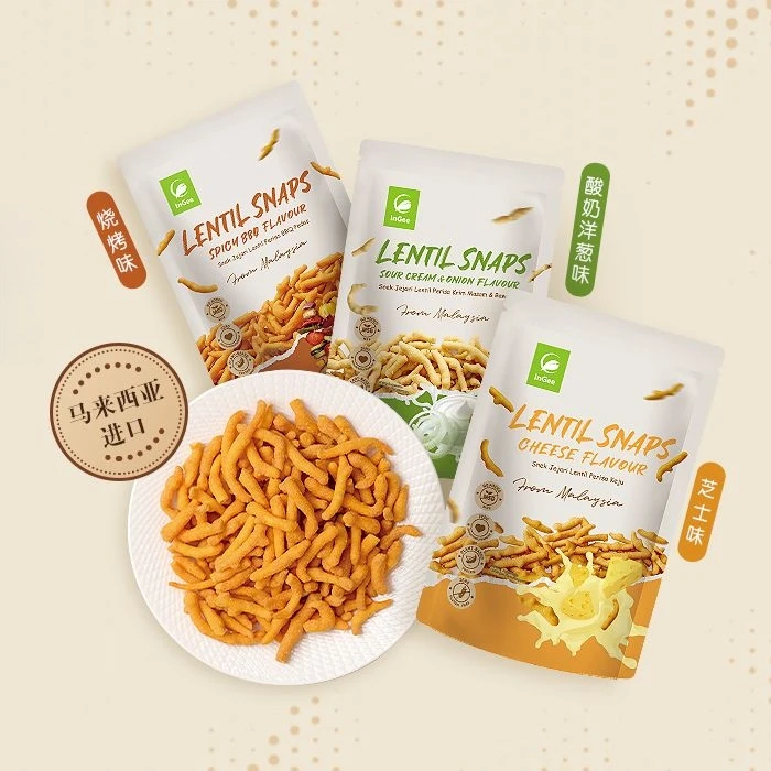 [25.11.19到期]InGee脆脆条豌豆脆烧烤芝士酸奶洋葱60g*6包