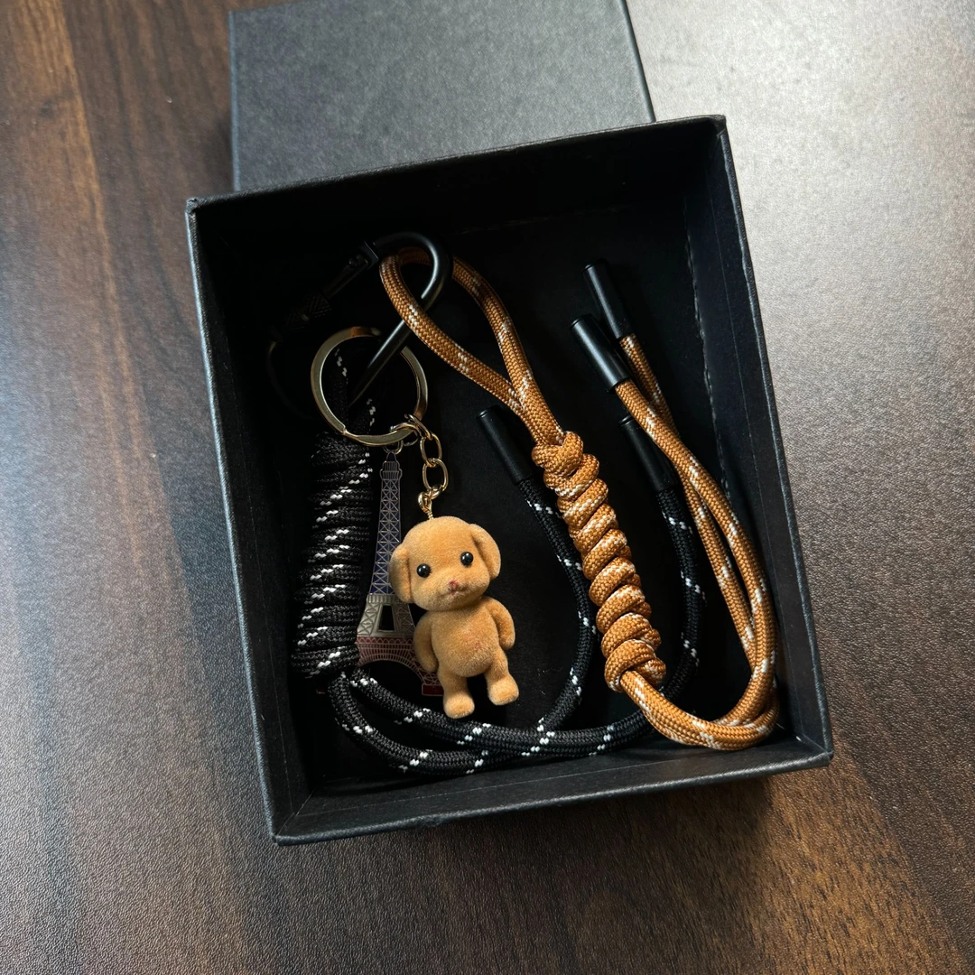 埃菲尔铁塔小熊挂件