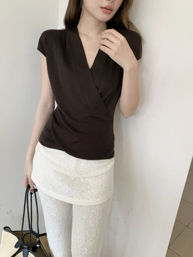 萍姐家2025新款时尚大气修身显瘦针织衫CY1269