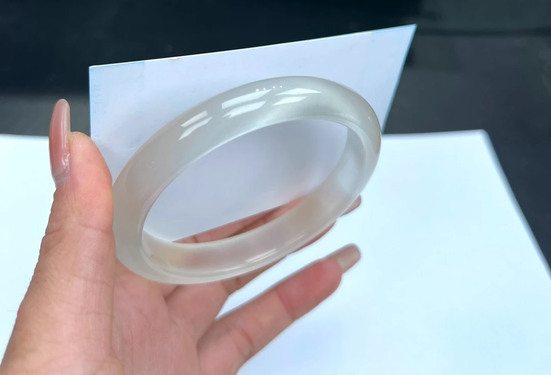 54圈口【冰白手镯】正圈【支持7天无理由退换货】