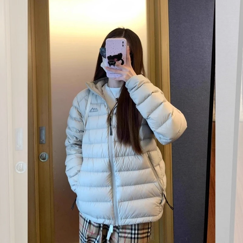 2025新款排骨羽绒服冬季情侣外套轻薄宽松新款2025连帽小个子棉服