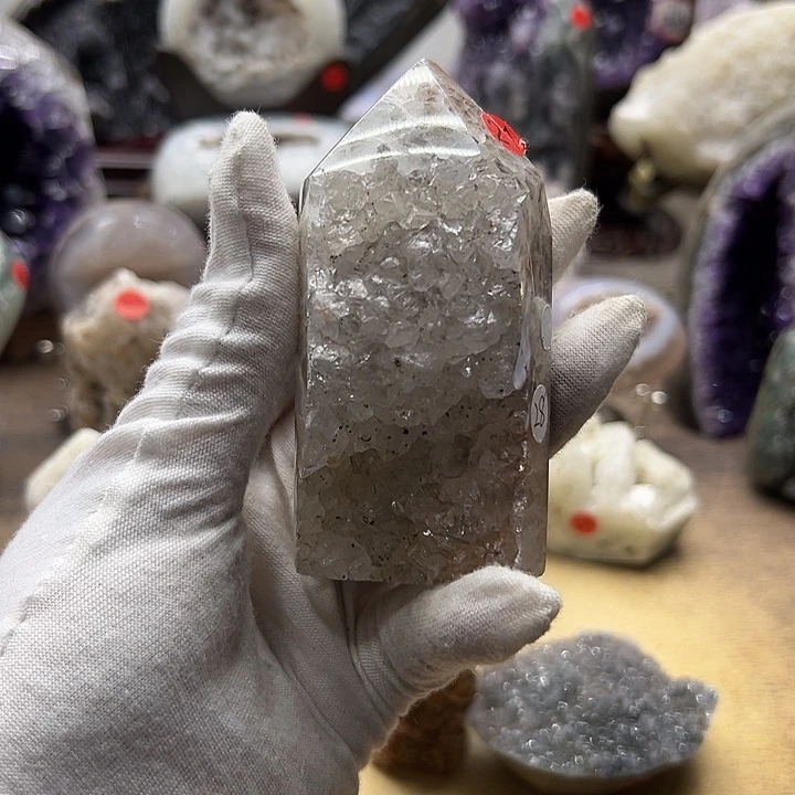 紫晶珠宝半成品未镶嵌晶柱21