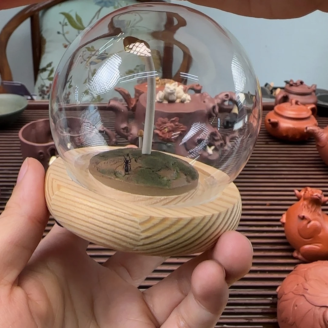 *****紫砂茶壶蔓发 紫砂雕塑茶宠