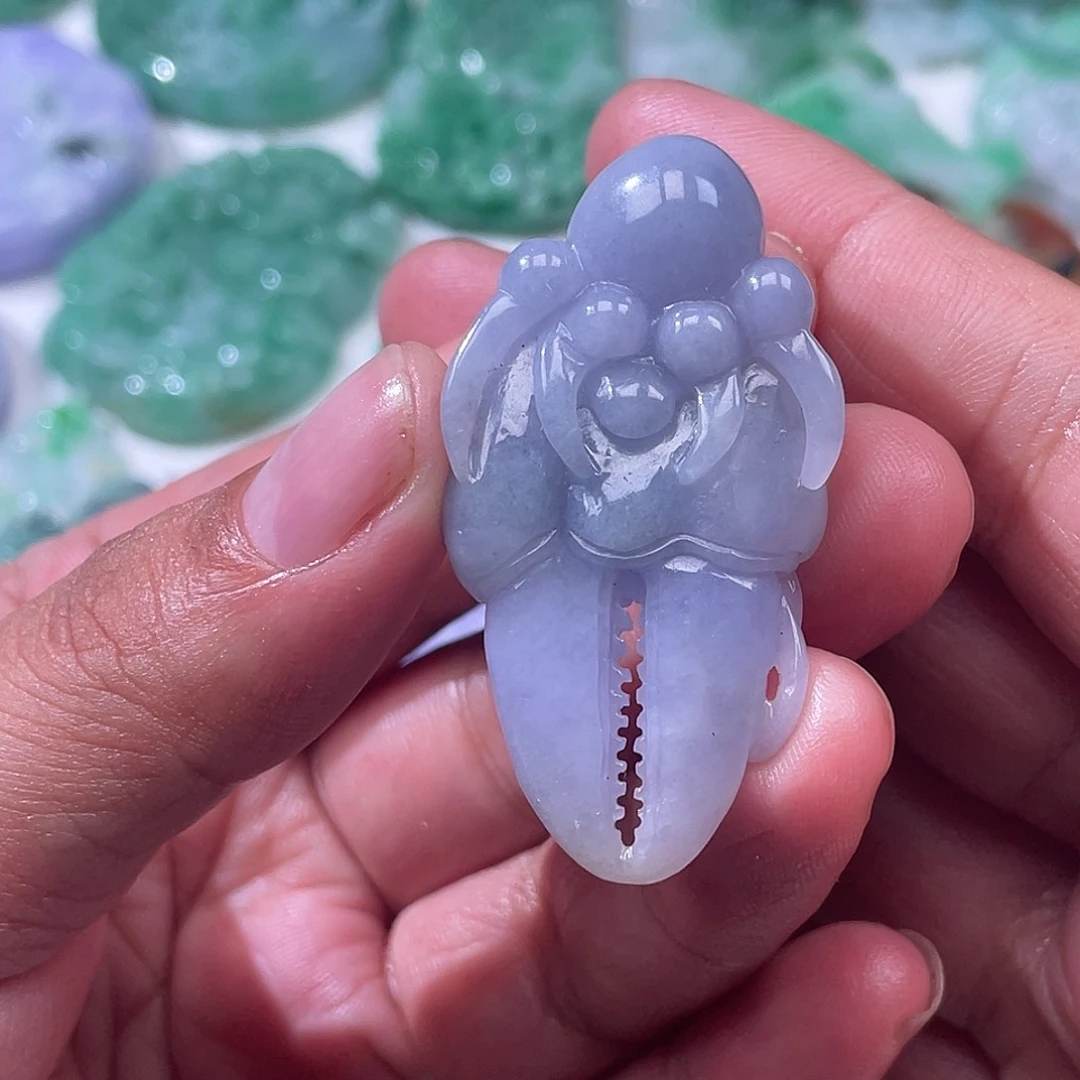 翡翠未镶嵌颈饰翡玉缘翡翠