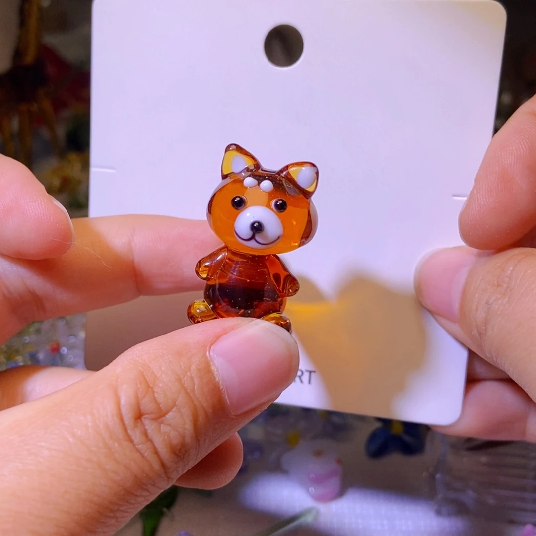 琉璃手工艺品小浣熊