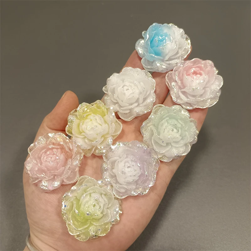 【八选二】卡36爆闪大茉莉萤火虫夜光树脂花手工DIY花朵饰品