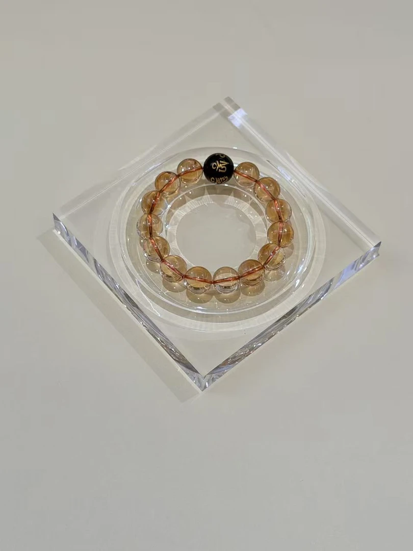 生辰定制黄水晶手串