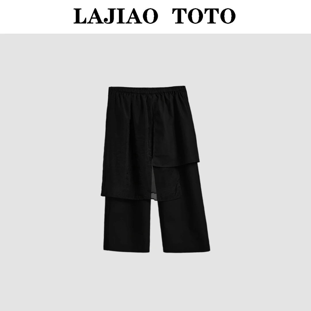 LAJIAO TOTO【裙摆裤】飘逸透气舒适高级感夏季女士休闲裤#8232
