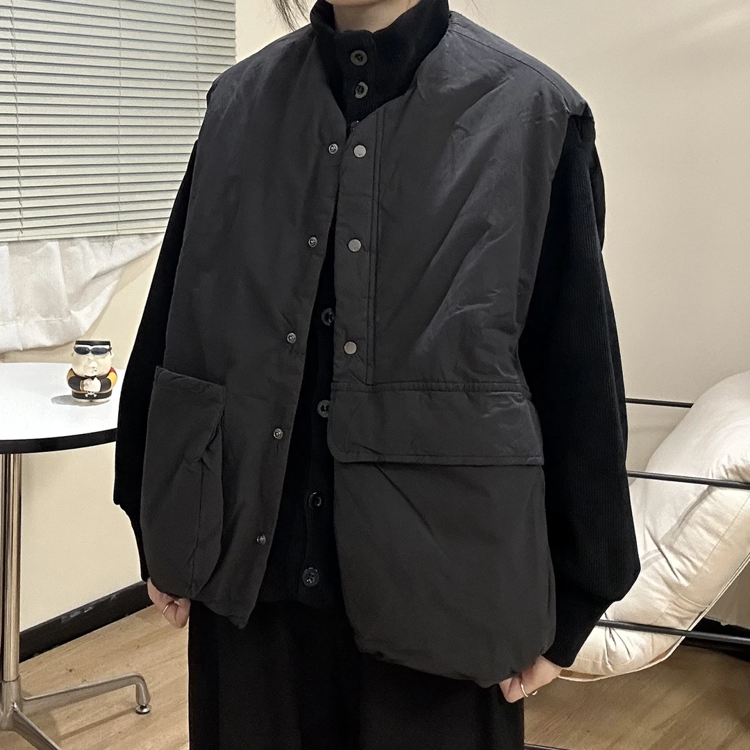 UpSd-重磅炸【流眼泪】文艺休闲百搭夹棉加厚马甲