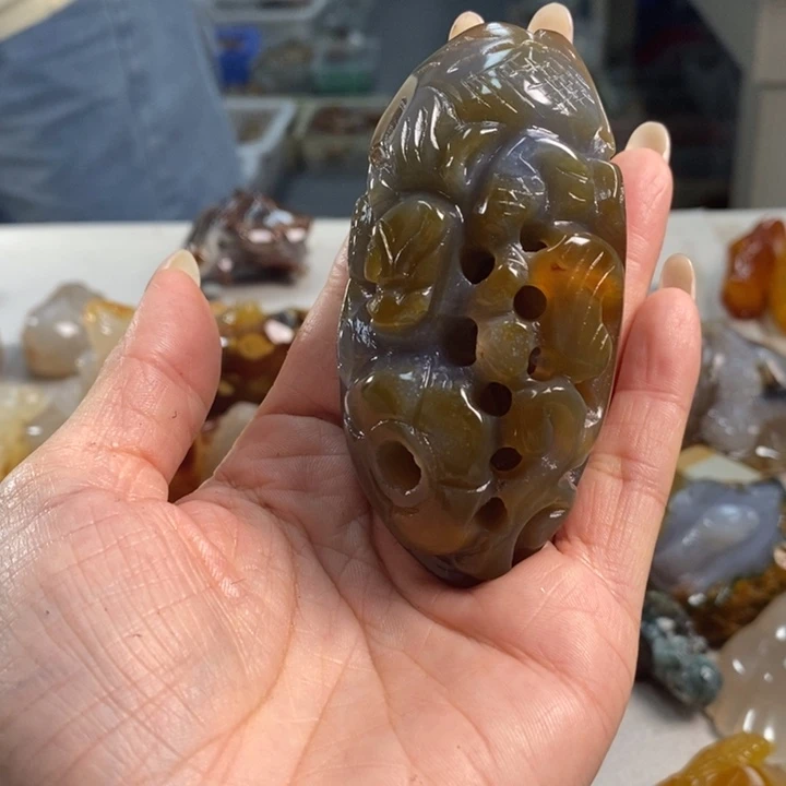 玛瑙/玉髓吊坠(不含链)未镶嵌