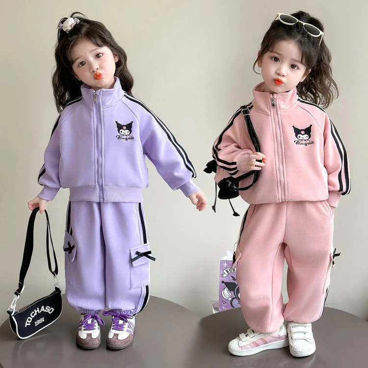 女童秋装2025新款小宝宝中大童韩版洋气儿童装百搭潮休闲女孩秋季