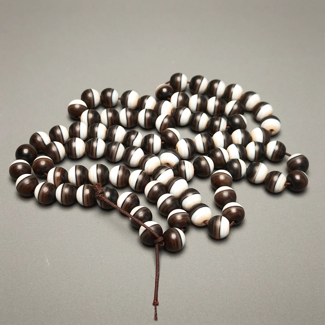 清代玛瑙108籽/DZ501629/古玩/收藏/德州文物