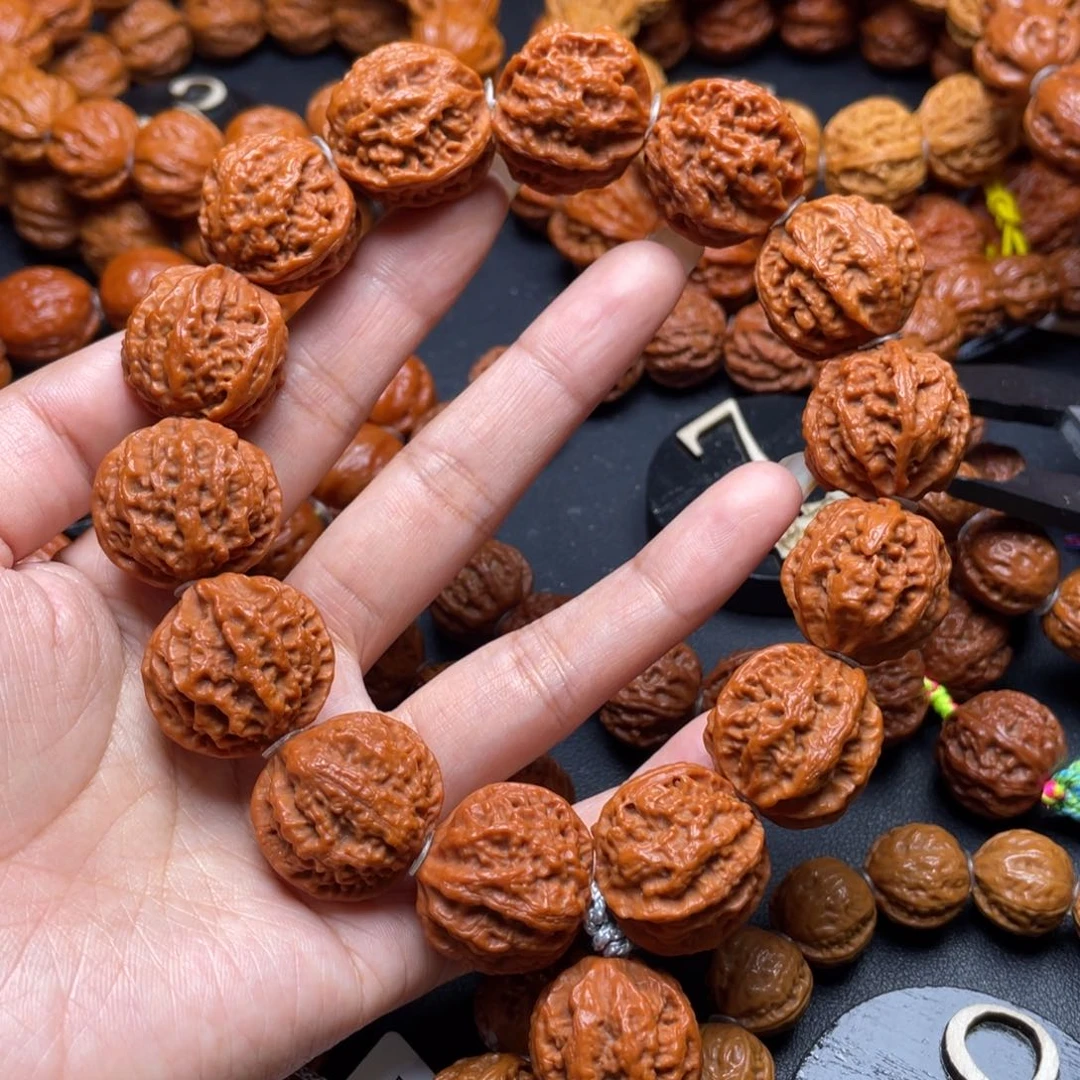 文玩核桃手串火焰纹111