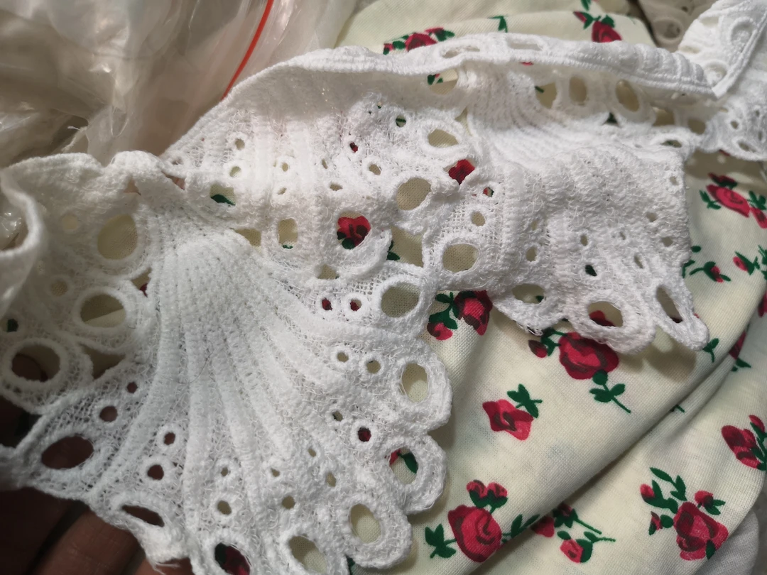 花边纯棉宽各种尺寸随机15个花左右一斤包50米上下