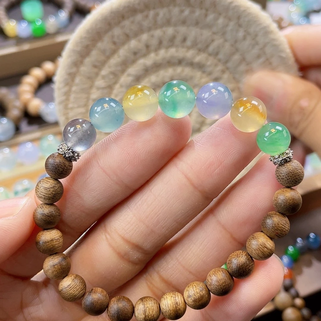 【闪购商品】未镶嵌手链翡翠卡8-9+多宝