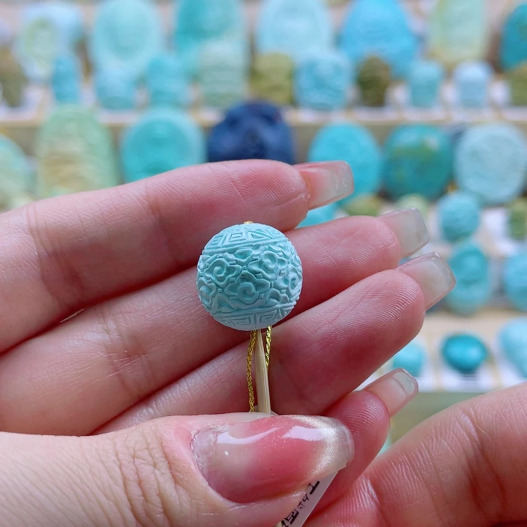 绿松石未镶嵌珠宝奇石15mm