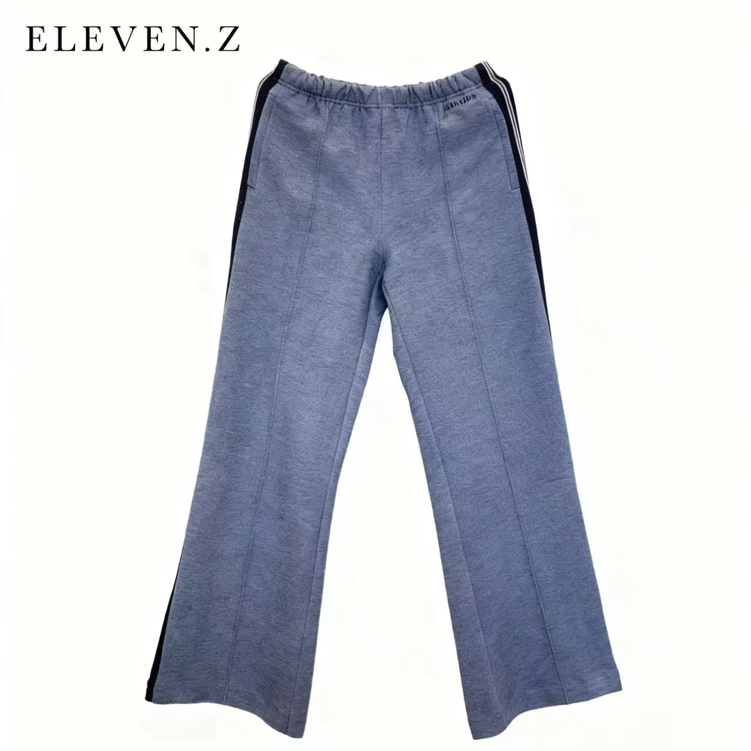 ELEVEN.Z 侧边条纹休闲裤