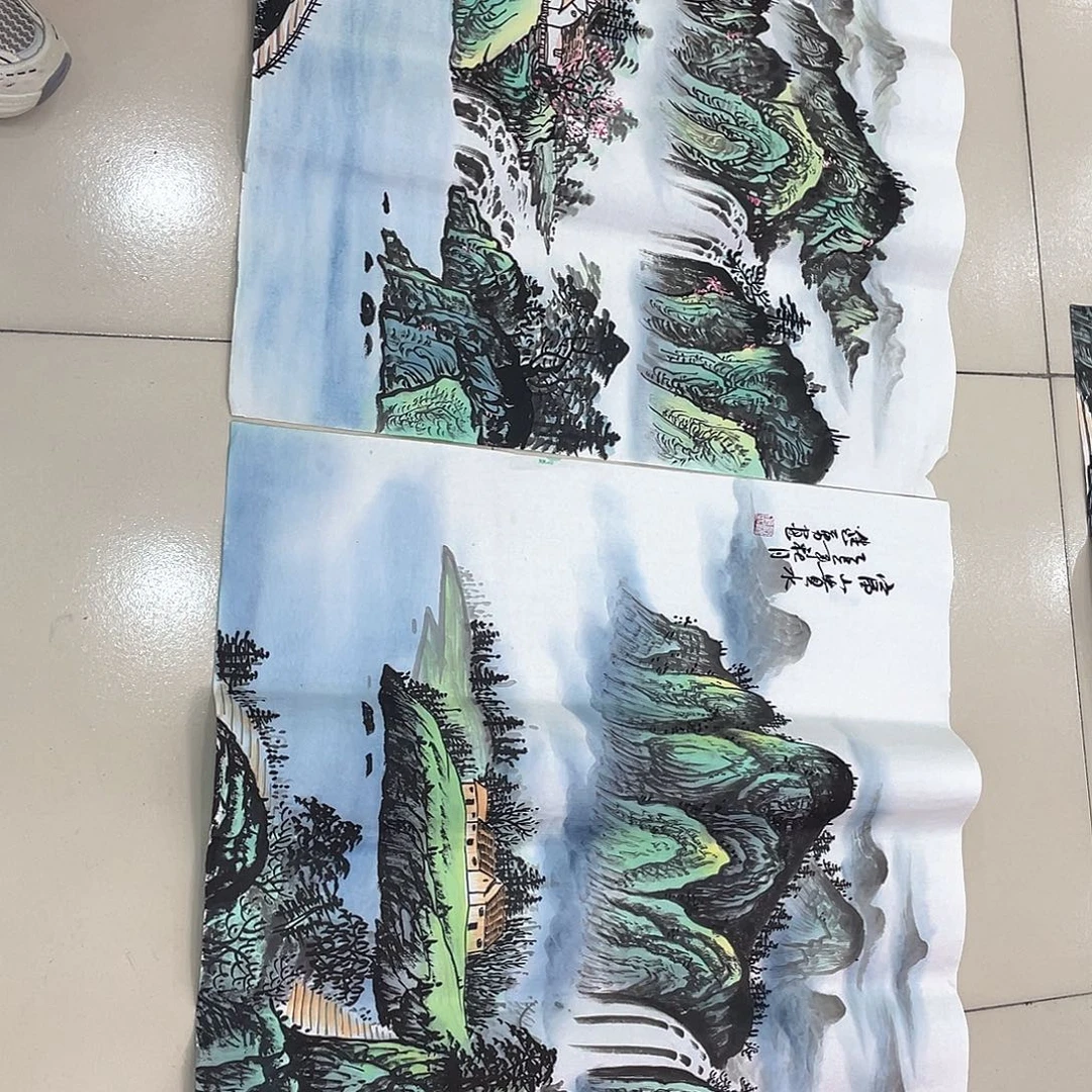 国画纯手绘山水花鸟